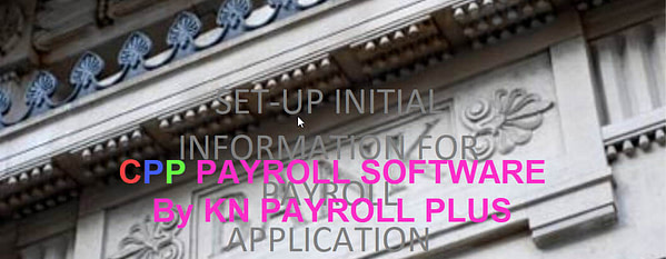 Comprehensive Payroll Plus Main Menu Image